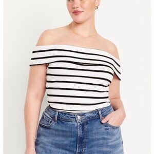 🆕 Off The Shoulder Ribbed Top